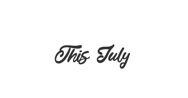 This July font thumb